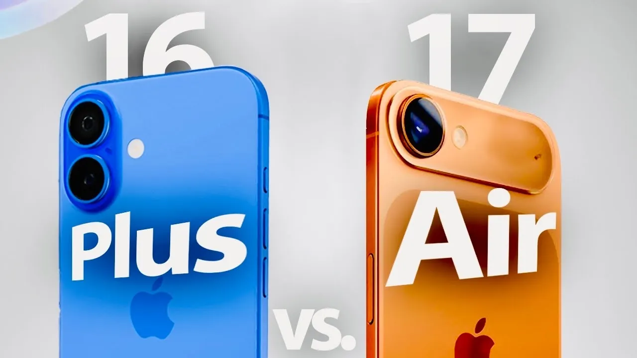 iPhone 17 Air vs iPhone 16 Plus iPhone 17 Air vs iPhone 16 Plus